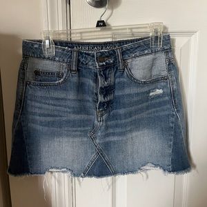 Denim jean skirt, size 4 good condition